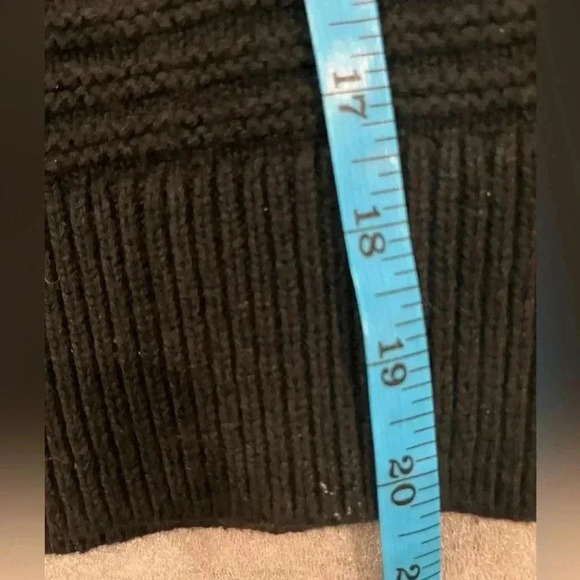 [S]Madewell Black Ruffle-Neck Pullover Sweater in  Cotton-Merino Yarn - Picture 9 of 10